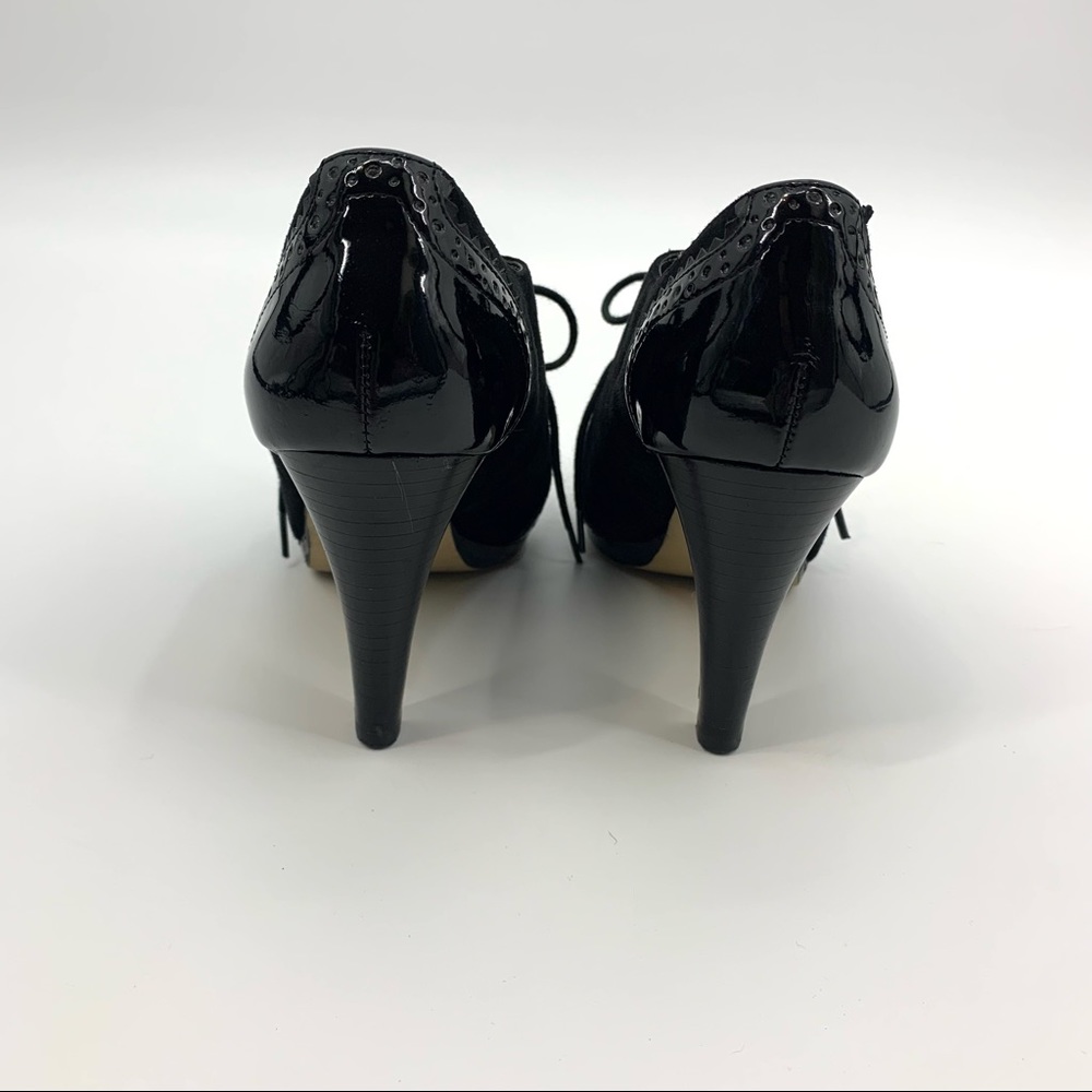 Anne Klein Lace-up Akqiara Black Ankle Shootie Size 6.5 - Picture 5 of 7